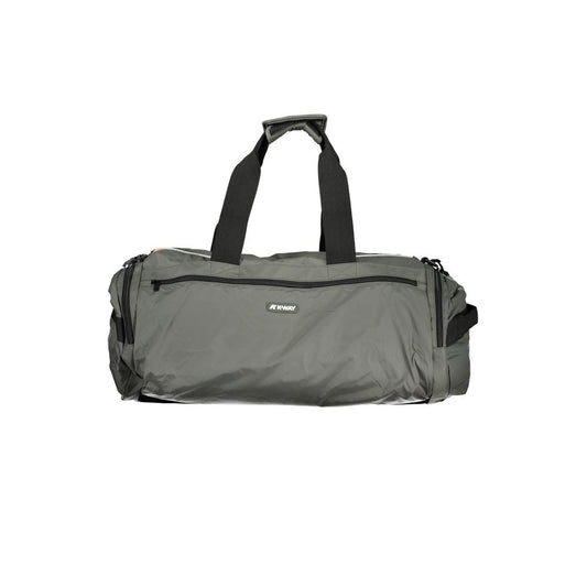 K-WAY Green Polyamide Luggage And Travel with adjustable shoulder strap, multiple pockets, and zip closure.