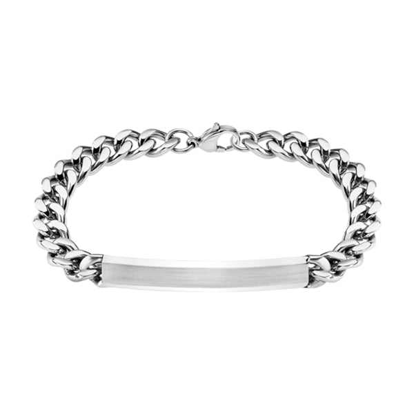 LOTUS JEWELS JEWELRY Mod. LS1936-2/1 silver bracelet with a classic chain design.