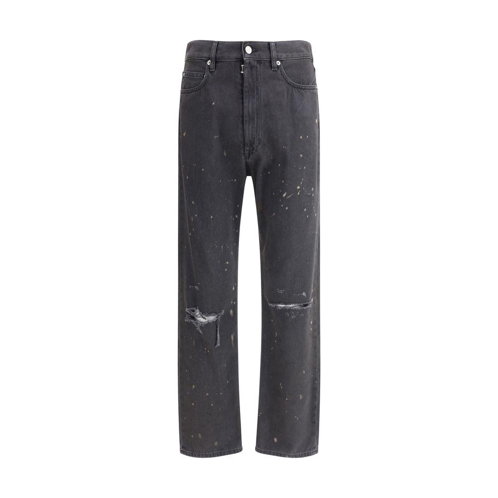 MM6 Vintage JeansMM6 Maison Margiela’s Cotton Jeans reinterpret a wardrobe classic with a bold, contemporary twist. Made from high-quality denim, they feature a classic five-pocket pattern, front zipper and button closure, and belt loops at the waist. The