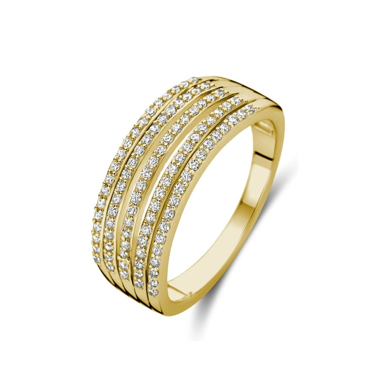 Alt Tag: Elegant gold ring with diamonds, featuring NEW BLING Mod. 9NB-1431-58. Perfect jewelry piece for special occasions.