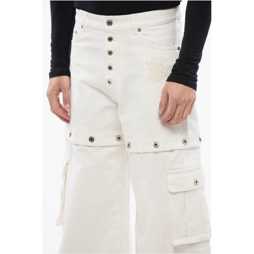 Off-White Off-White Baggy Fit Jeans With Embroidered Logo OF-P628857-W28