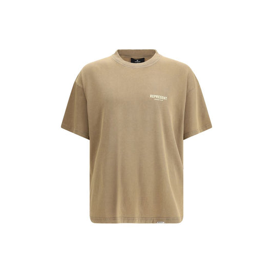 Represent Brown Cotton T-Shirt