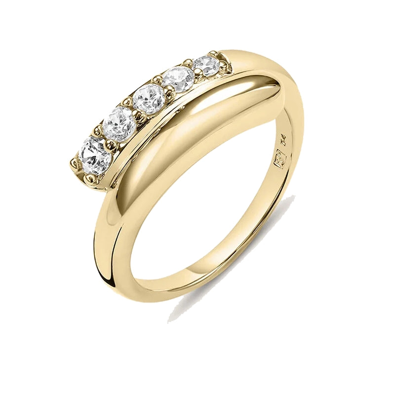 Gold ring with diamonds from STROILI Mod. 1694969 collection, showcasing elegant jewelry design.
