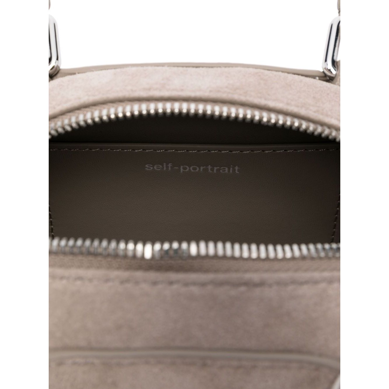 Self-Portrait Suede mini shoulder bag Shoulder