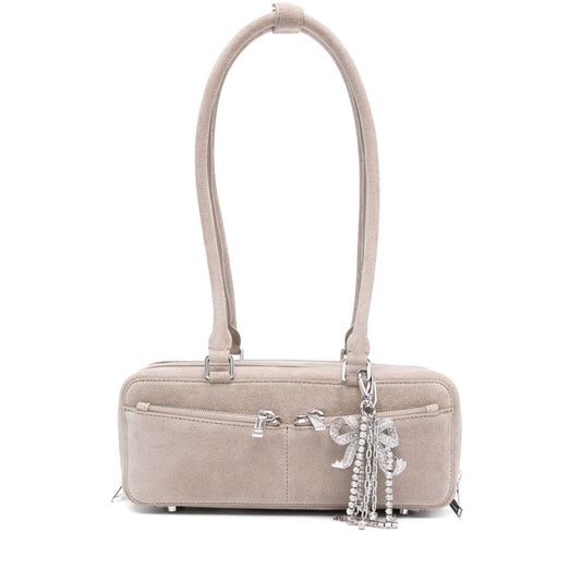 Self-Portrait suede baguette shoulder bag Shoulder