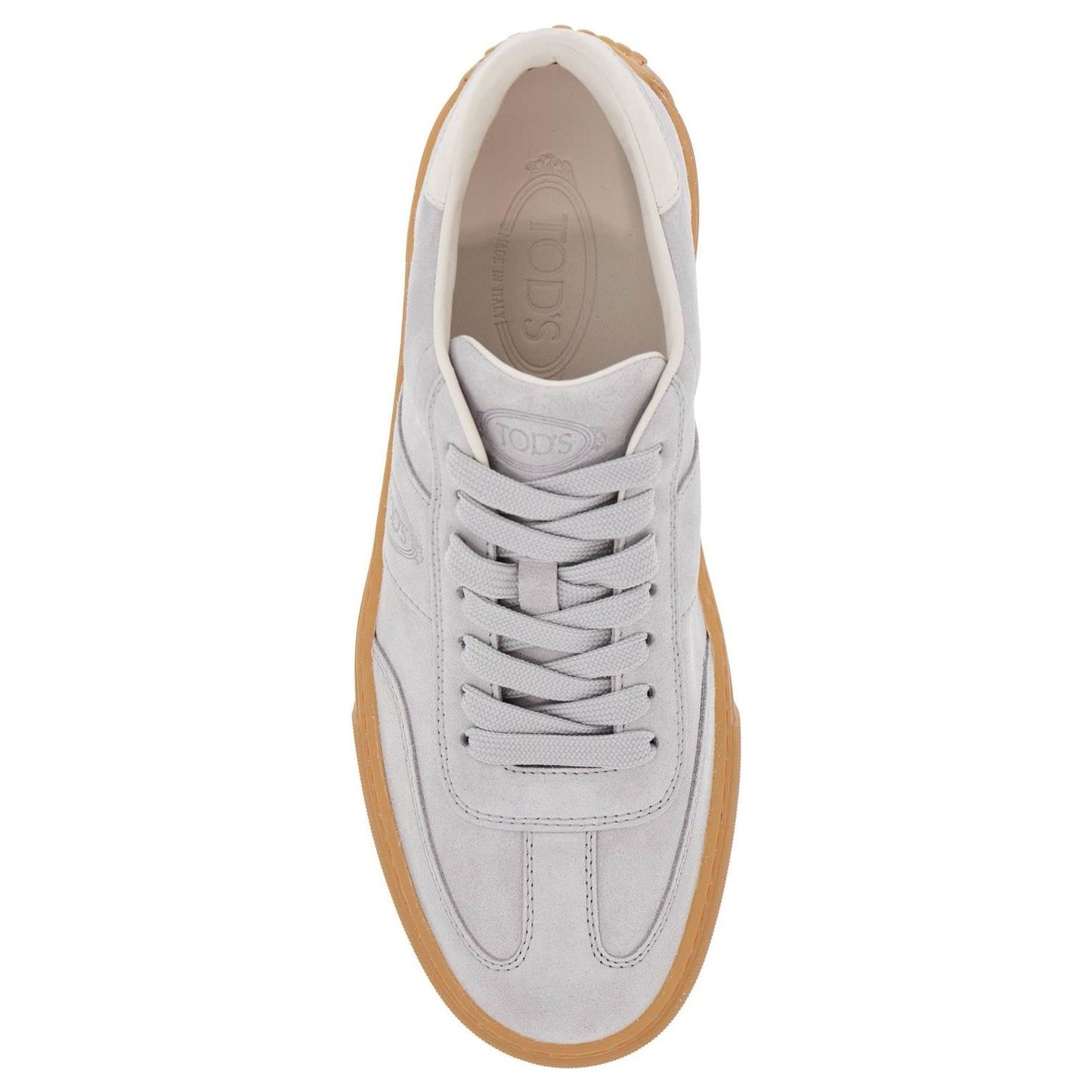 Tod'S light grey suede casual lace-up shoes for men Lace-ups Tod'S Gray