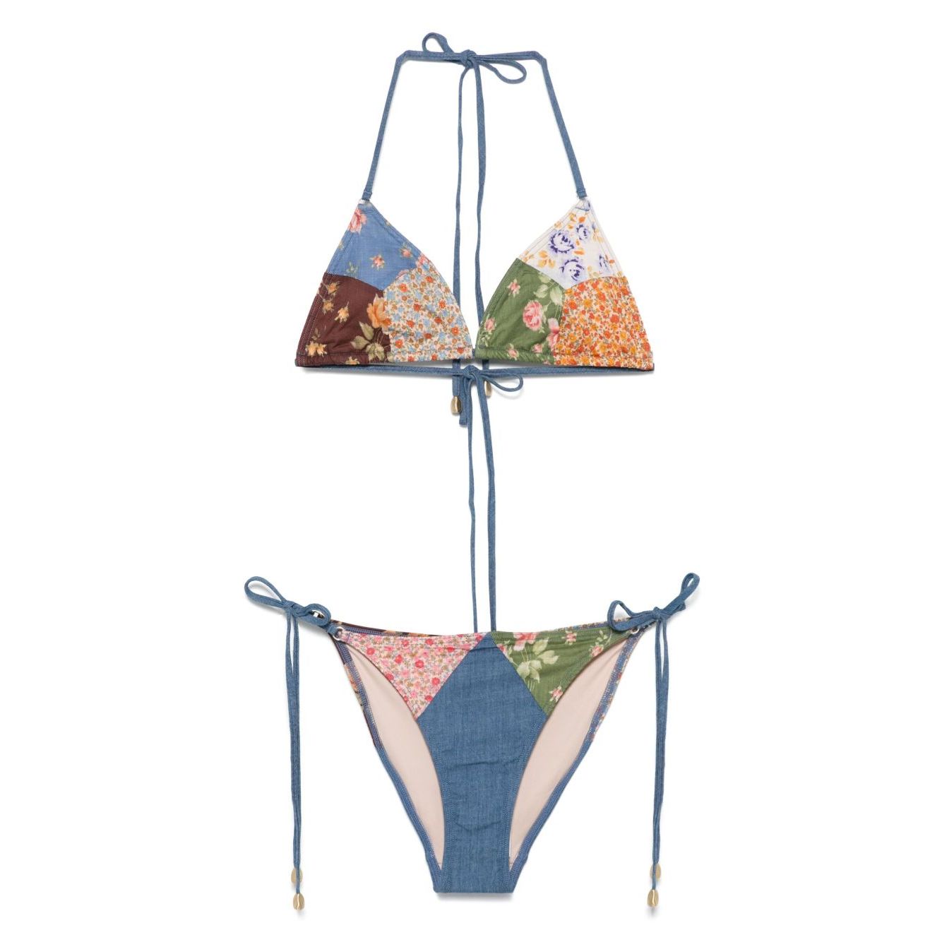 Zimmermann Patchwork Print Bikini Set Beachwear & underwear