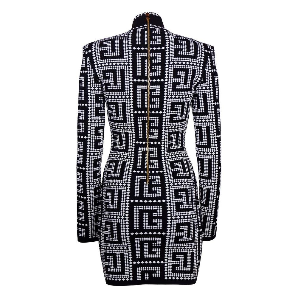 Balmain Black Viscose Dress