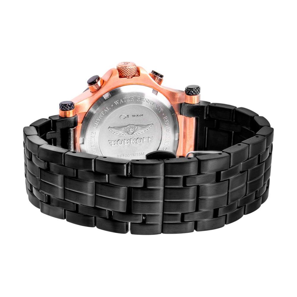Bobroff Black Stainless Steel Watch