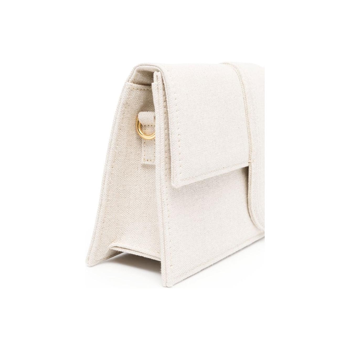 JACQUEMUS Le Bambino linen shoulder Bag Grey