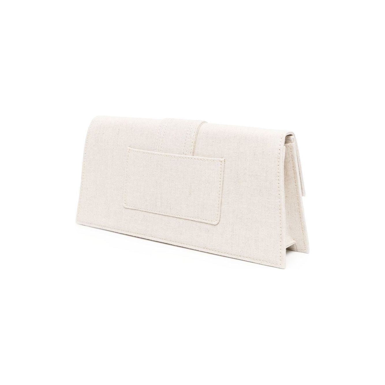 JACQUEMUS Le Bambino linen shoulder Bag Grey