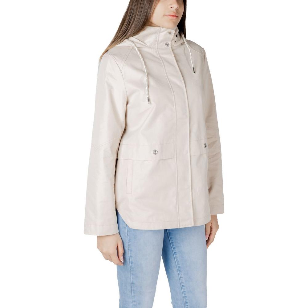 Street One Beige Cotton Jackets & Coat