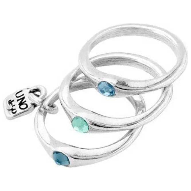 ANELLI UNO DE 50 MOD. UD_ANI0678AZUMTL15 Ring UNOde50 Light Gray