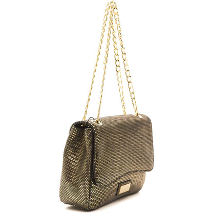 Pompei Donatella Black Leather Women Crossbody Bag