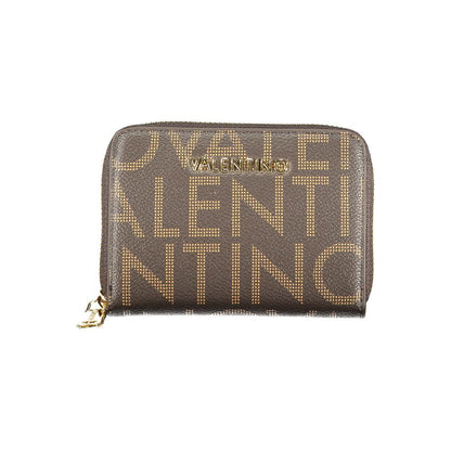 Valentino Brown Polyethylene Wallet