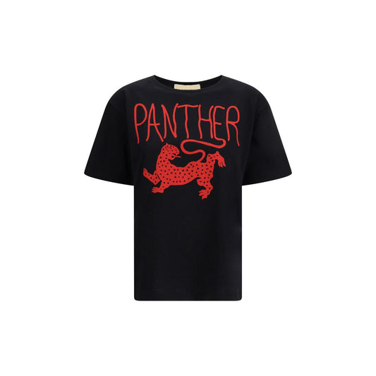 Valentino Black Cotton T-Shirt 1728,72470364320,Black,Clothing,M,New with tags,S,T-Shirts - Clothing,Valentino,Women