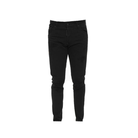 Dsquared² Black Cotton Skinny Jeans 1728,75611013280,Black,Clothing,Dsquared²,IT54 | XL,Jeans Denim - Clothing,Men,New with tags,Skinny Jeans - Jeans Denim - Clothing