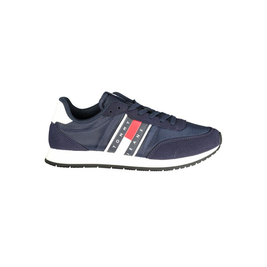 Tommy Hilfiger Blue Polyurethane Men Sneaker 1728,67403481248,Athletic - Sneakers - Shoes,Blue,EU40/US7,EU41/US8,EU42/US9,EU43/US10,EU44/US11,EU45/US12,EU46,Men,New with tags,Shoes,Sneakers - Shoes,Tommy Hilfiger
