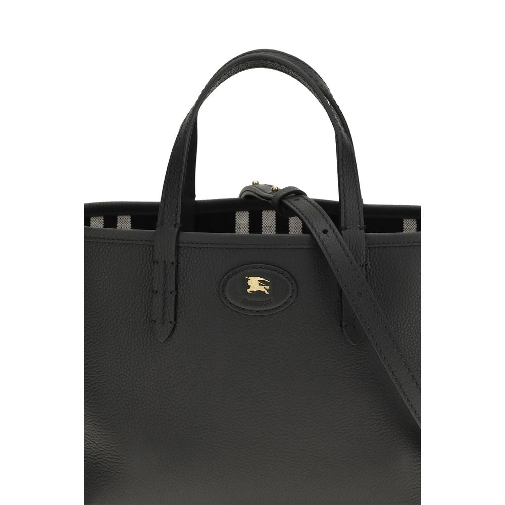 Burberry Black Calf Leather Bos Taurus Shoulder Bag
