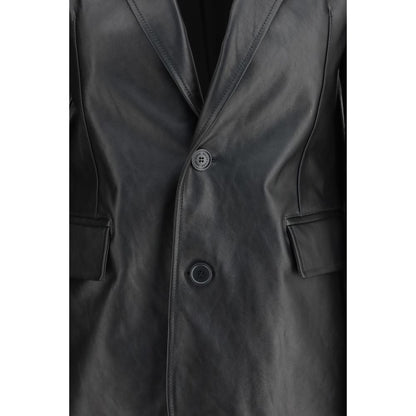 Balenciaga Black Leather Jacket 1728,72470364320,Balenciaga,Black,Clothing,Jackets & Coats - Clothing,Leather Jackets - Jackets & Coats - Clothing,M,New with tags,S,Women