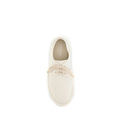 Marsell White Cotton Oxfords And Derbies