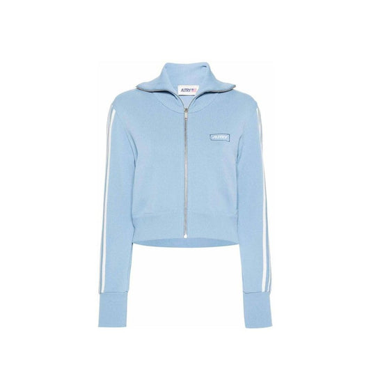 Autry Blue Nylon Cardigan 1728,75611013280,Autry,Blue,Cardigans - Sweaters - Clothing,Clothing,M,New with tags,S,Sweaters - Clothing,Women,XL,XS