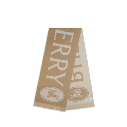Burberry Beige Wool Oves Aries Scarf