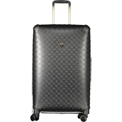 Guess Jeans Black Polyurethane Women's Travel Bag