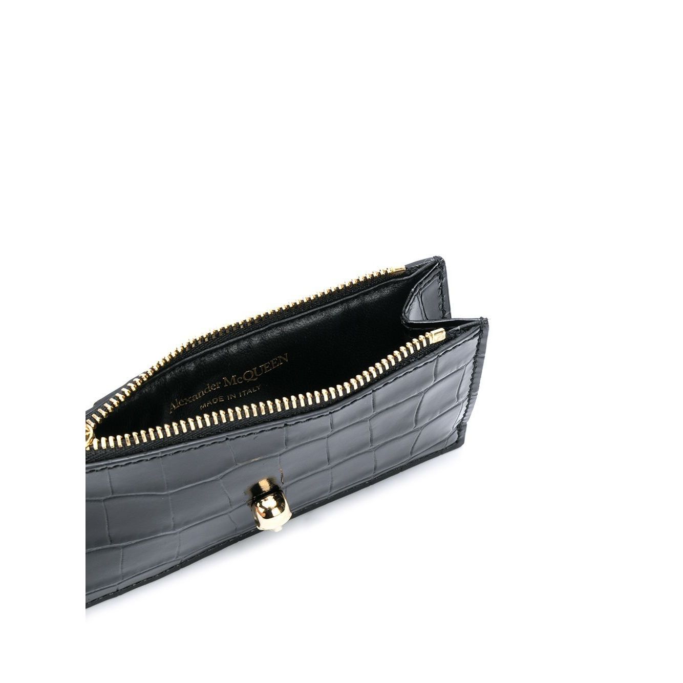 محفظة ألكسندر ماكوين باللون الأسود
