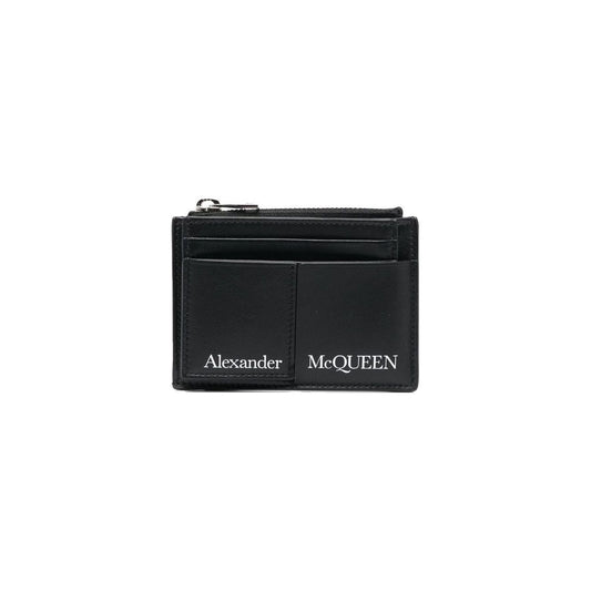 Alexander McQueen Wallets Black Small Leather Goods Alexander Mcqueen Dark Slate Gray