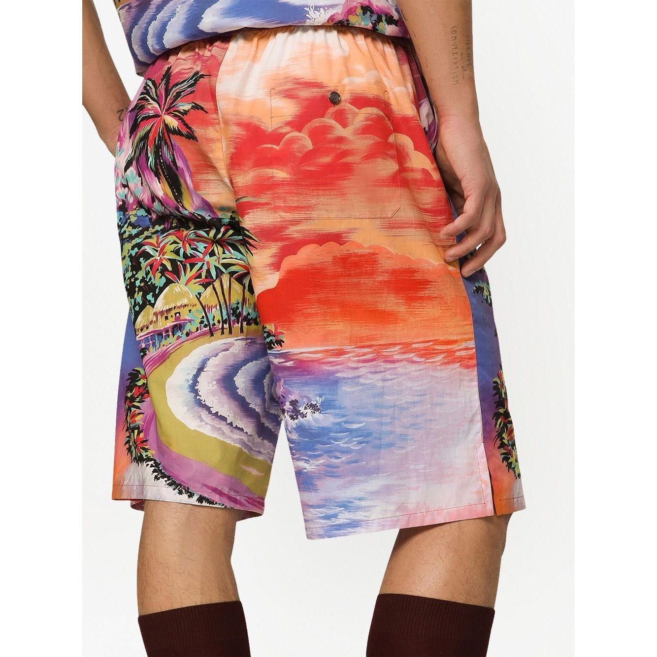 Dolce & Gabbana graphic-print bermuda shorts