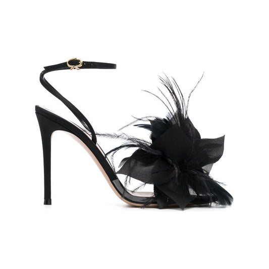 Gianvito Rossi Sandals Black Sandals Gianvito Rossi Light Gray