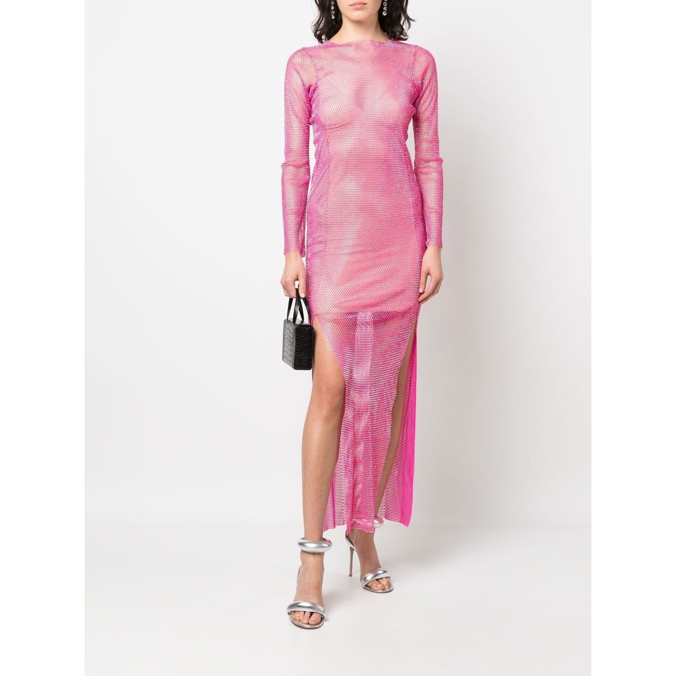 Santa Brand rhinestone-embellished maxi dress