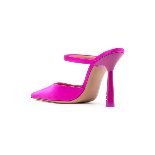 Off White satin lollipop mules Sandals Off White Violet Red