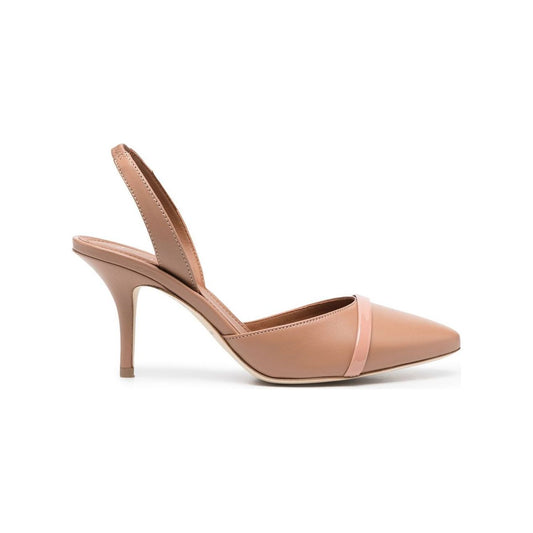 Malone Souliers With Heel Powder Medium Heel Malone Souliers Rosy Brown