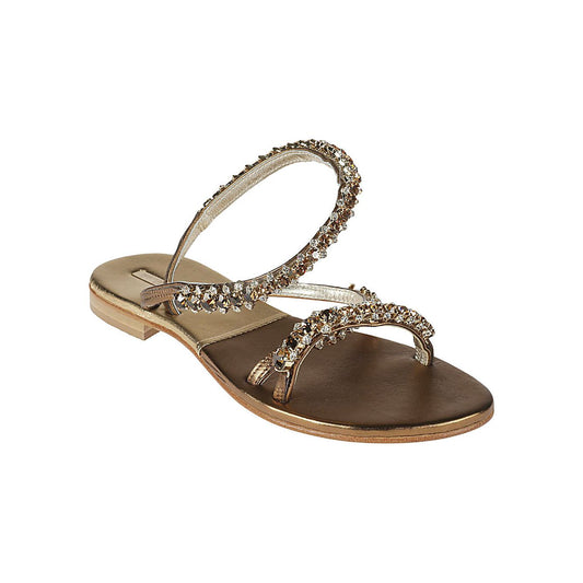 Emanuela Caruso Sandals Golden Sandals Emanuela Caruso Dim Gray