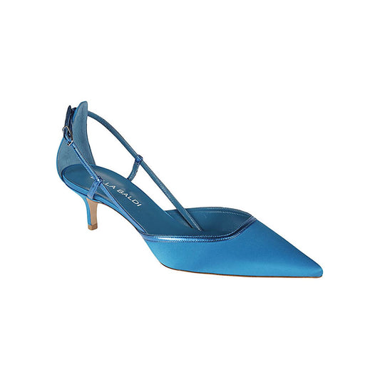 Lella Baldi With Heel Blue High Heel Lella Baldi Steel Blue