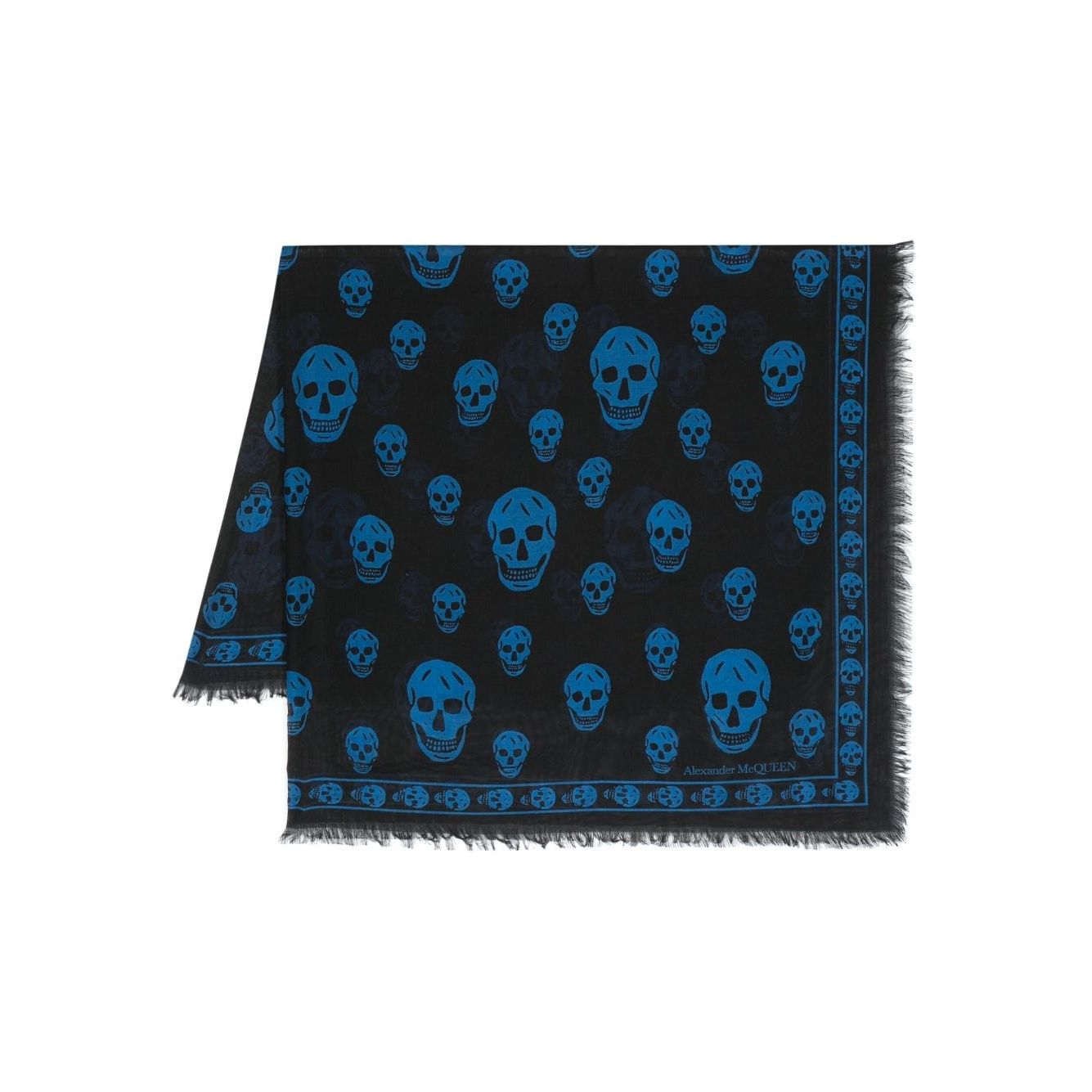 Alexander McQueen Skull silk blend scarf