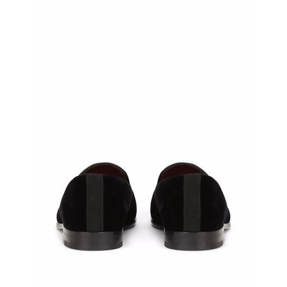 Dolce & Gabbana DG logo velvet slippers