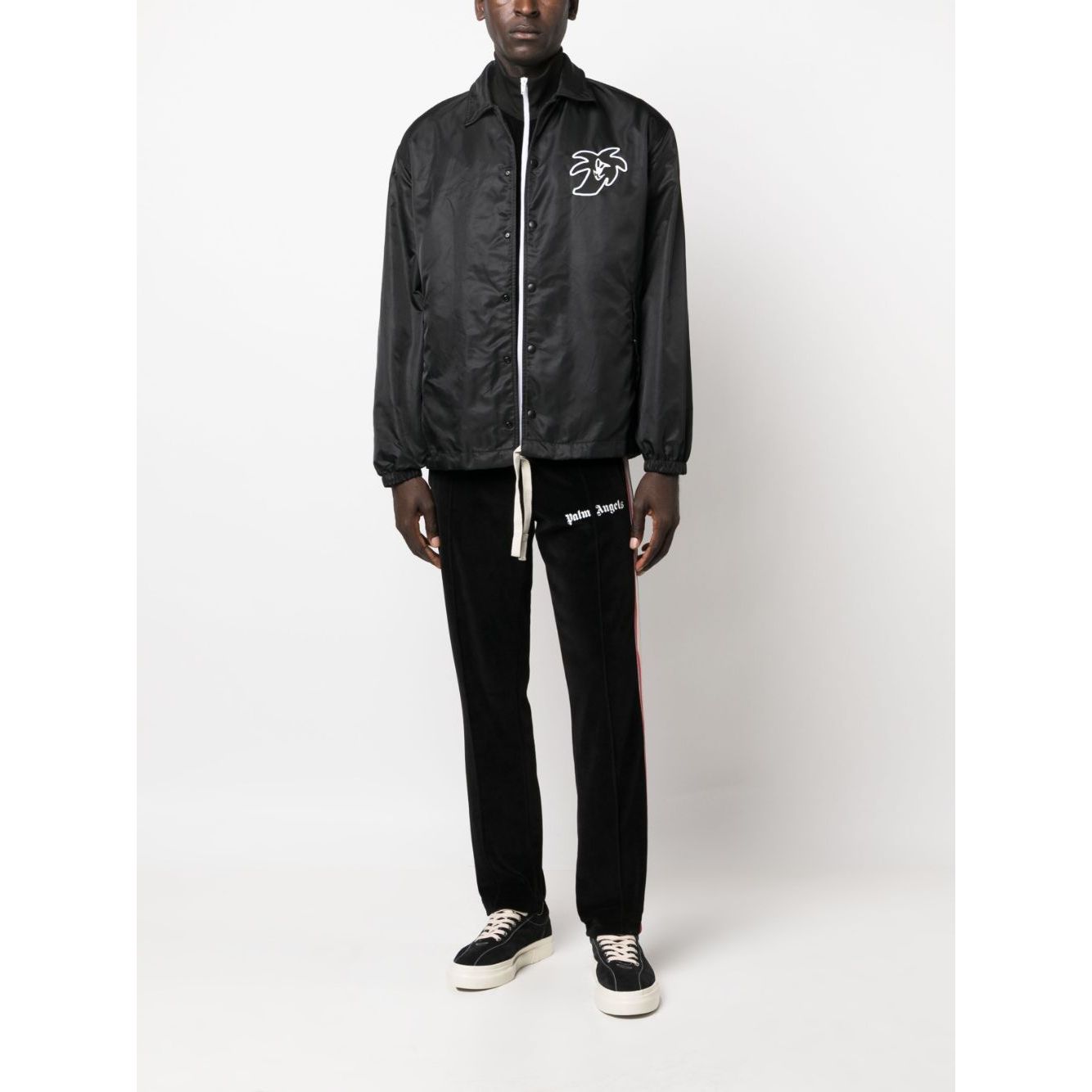 Palm Angels Jackets Black