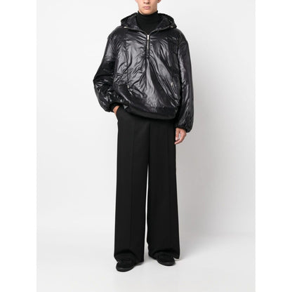 Saint Laurent Cassandre logo-embossed hooded raincoat