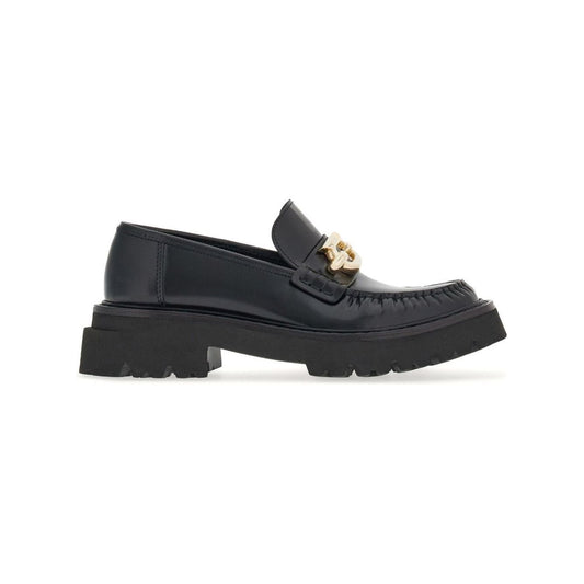 Ferragamo Gancini-buckle Leather Loafers Boots Ferragamo Dark Slate Gray
