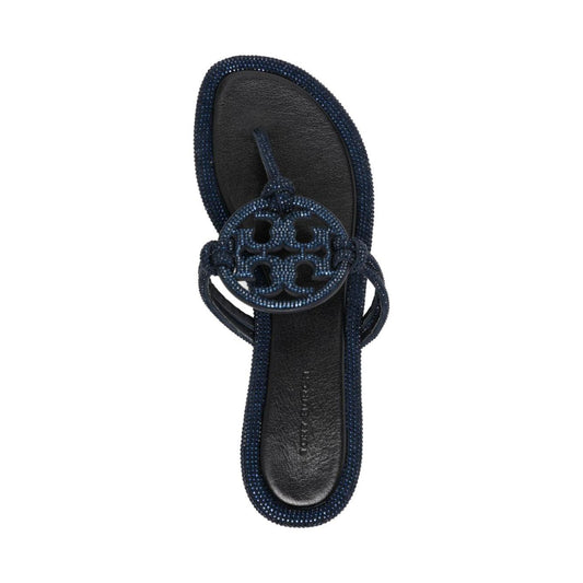Tory Burch Miller leather thong sandals Sandals Tory Burch Dark Slate Gray