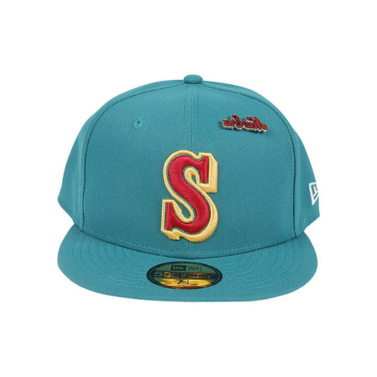 New Era Hats Green Scarves Hats & Gloves New Era Steel Blue