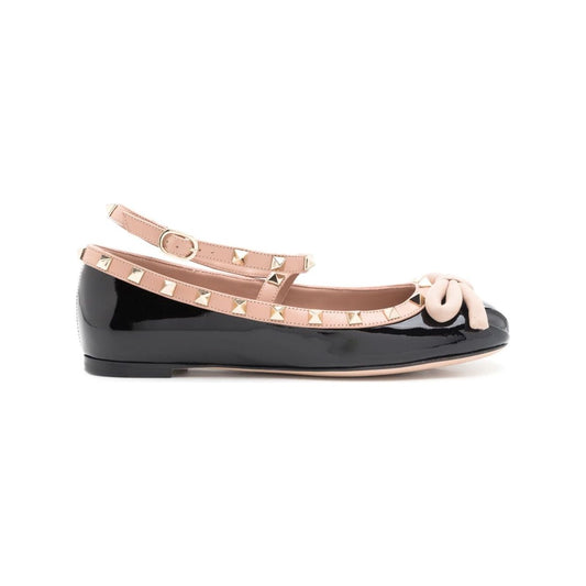 Valentino Garavani Flat shoes Black Flat Shoes Valentino Garavani Tan
