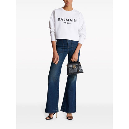 Balmain Logo-print cotton sweatshirt Topwear