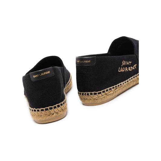 Saint Laurent  Flat shoes Black Espadrilles Saint Laurent Tan