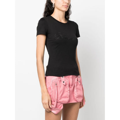 Blumarine T-shirts and Polos Black Topwear