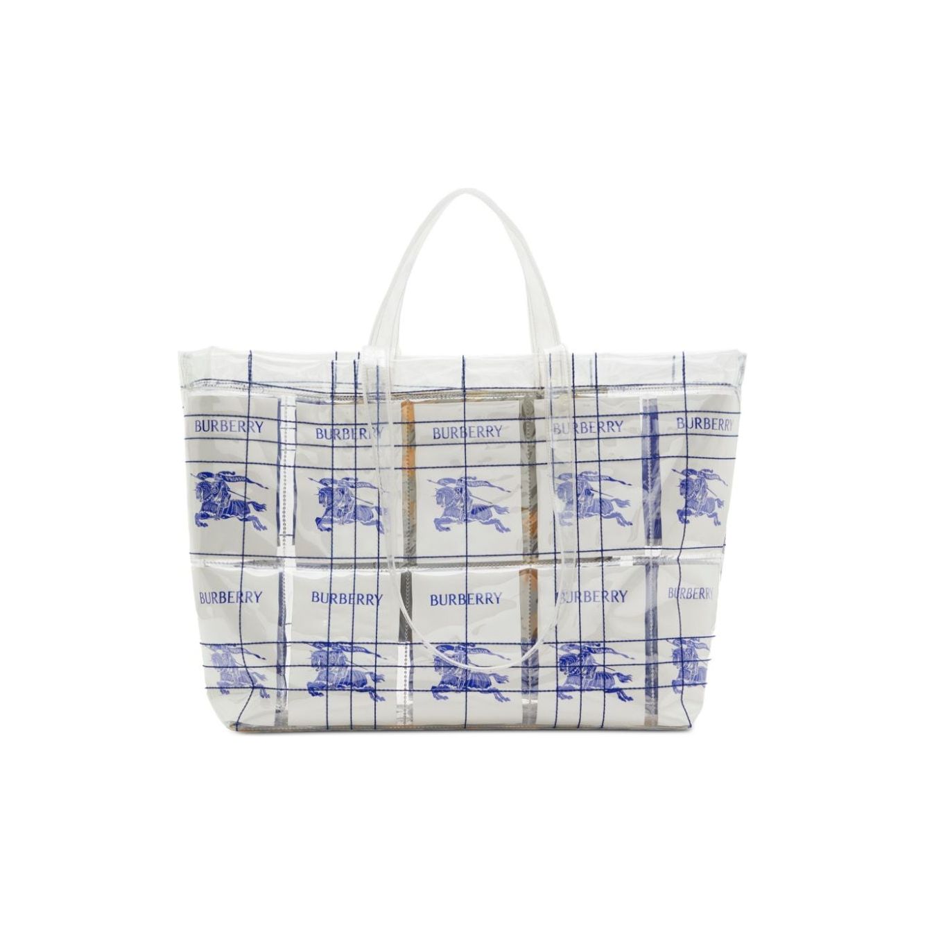 Front view with bag zipped and handles upright.