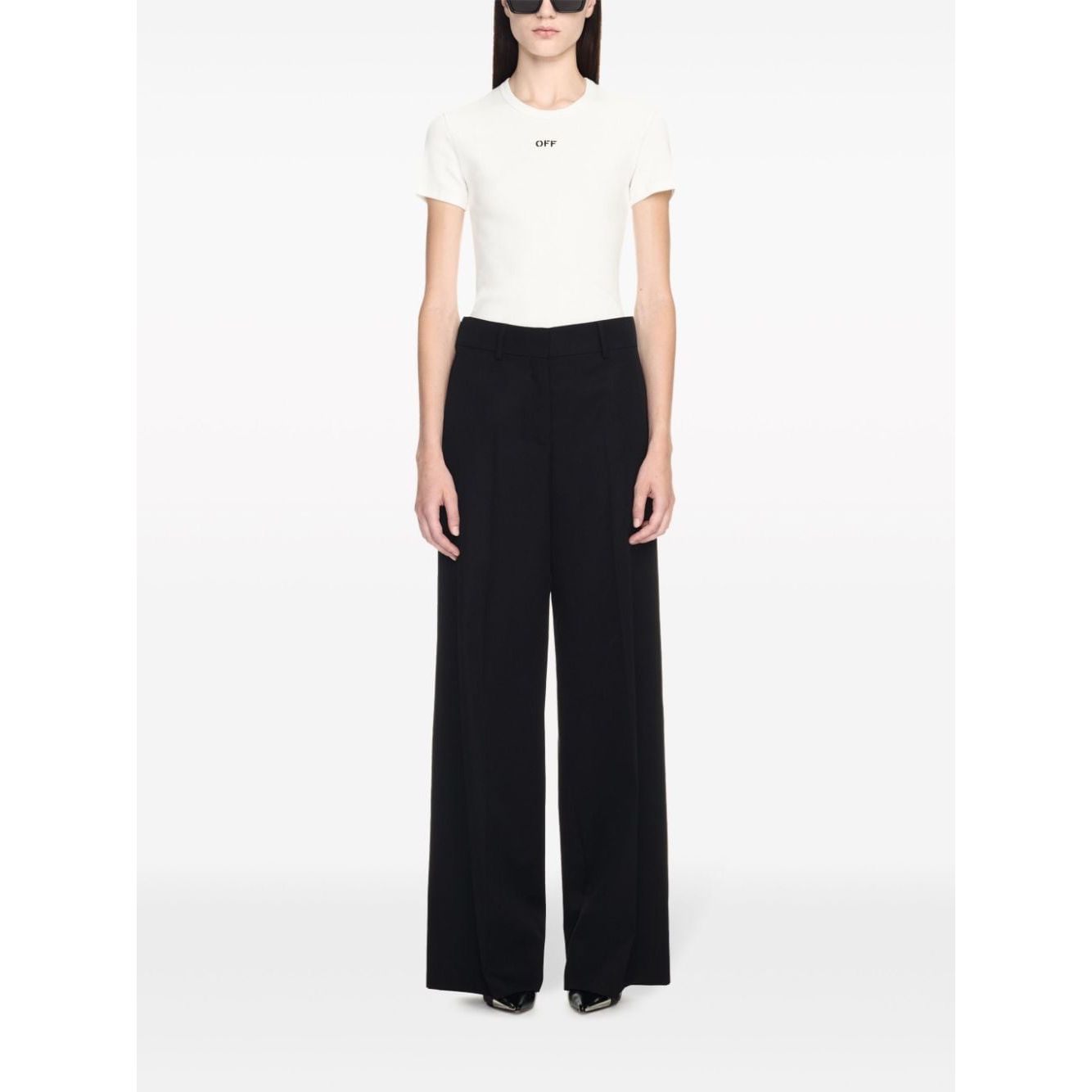 Off White Formal over wool trousers
